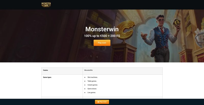 Monsterwin Casino in Deutschland - Die ultimative Online Casino Erfahrung